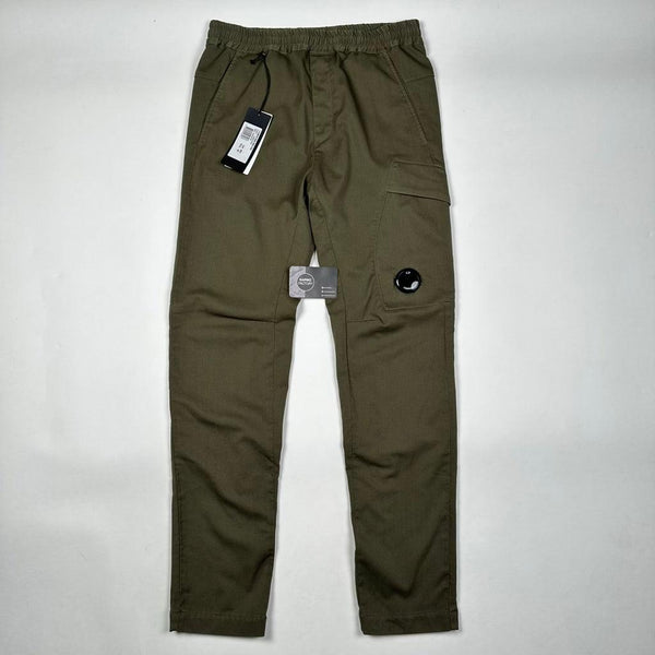 C.P. Company - Garment Dyed Lens Cargo Trousers Green
