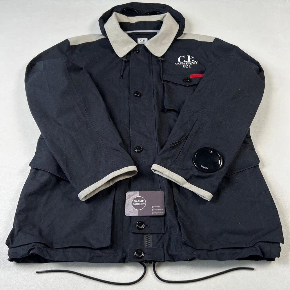 kan-d la mille goggle jacket C.P. Company La Mille Ventile Goggle Jacket Black – Garmz Factory