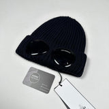 C.P. Company - Merino Wool Goggle Beanie Hat Navy