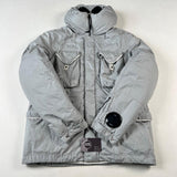 C.P. Company - Nyfoil Down Goggle Jacket Silver