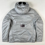 C.P. Company - Nyfoil Down Goggle Jacket Silver