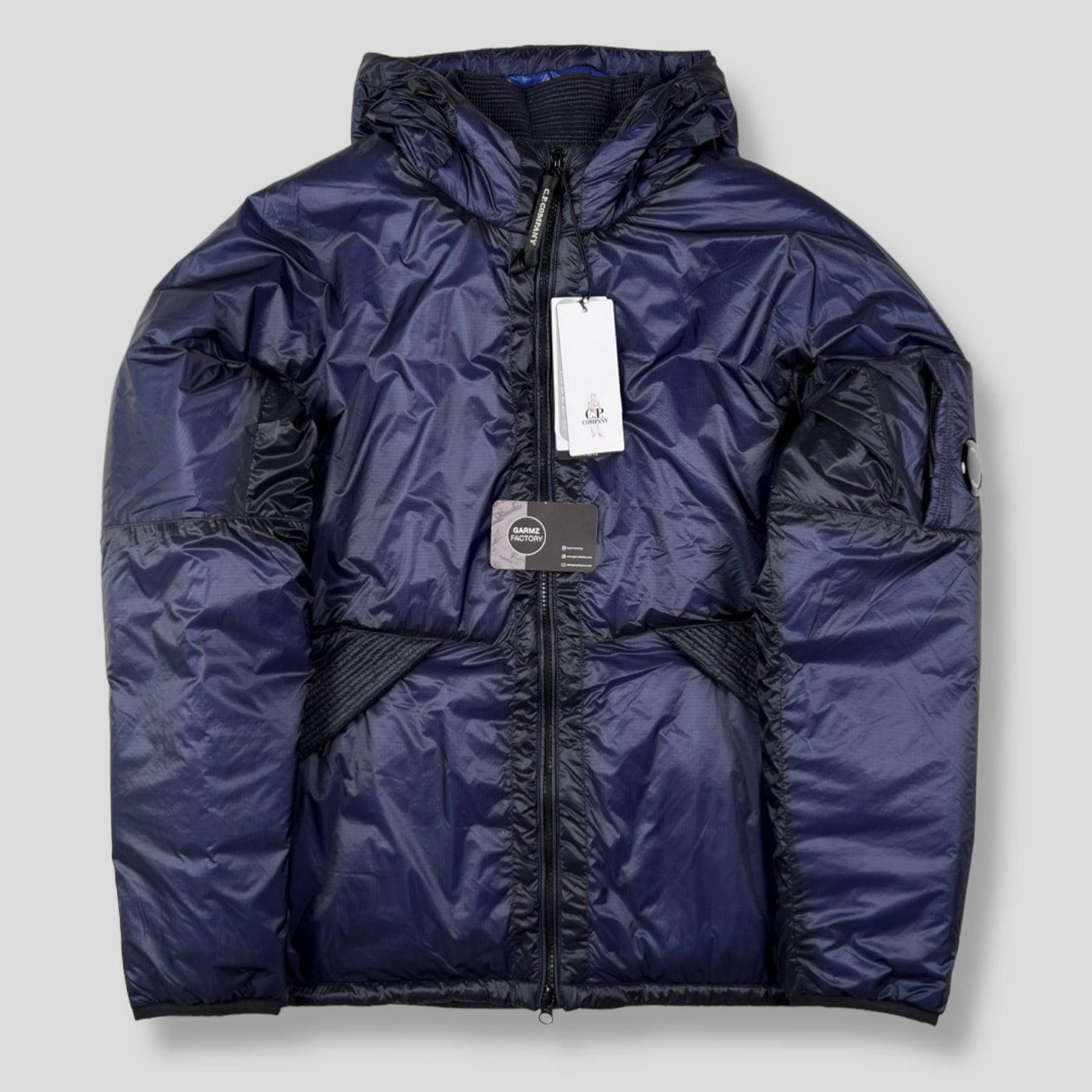 C.P. Company Outline Primaloft Hooded Jacket Navy – Garmz Factory