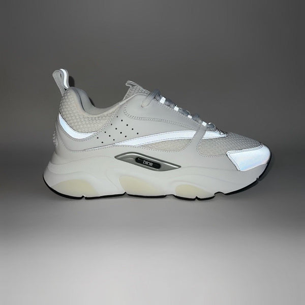 Dior - B22 Technical Mesh Calfskin Sneaker White/Silver