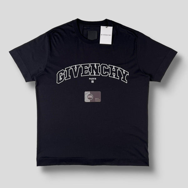 Givenchy - College Embroidered Logo Cotton T-shirt Black