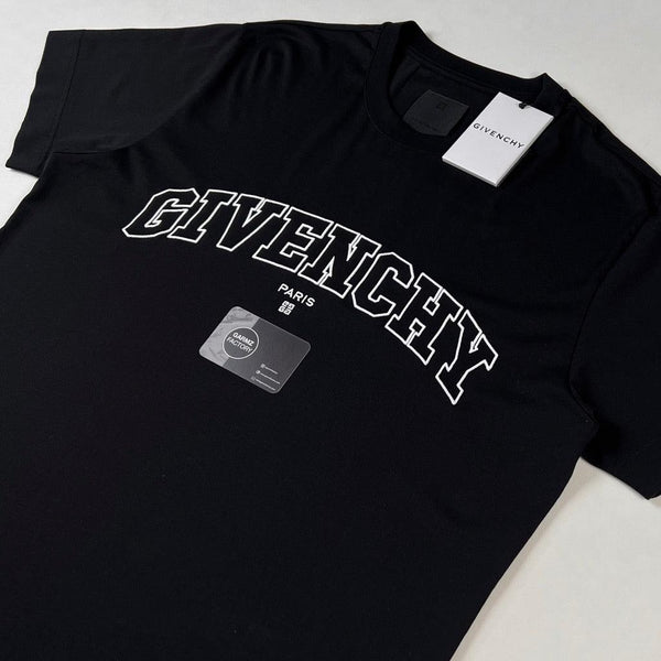Givenchy - College Embroidered Logo Cotton T-shirt Black