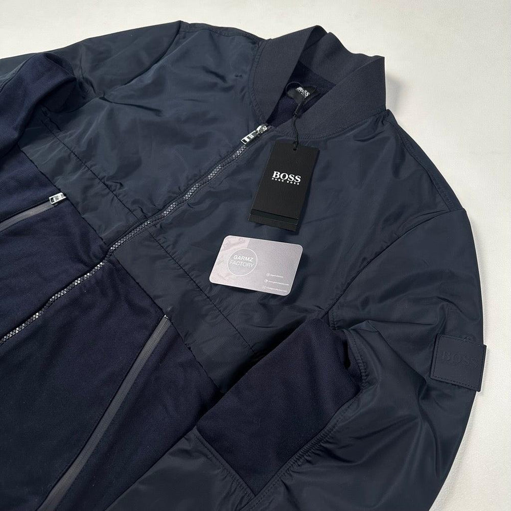 Hugo Boss Skiles 35 Bomber Jacket Navy Garmz Factory