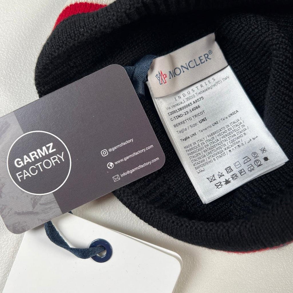 Moncler Beanie Hat Navy/Red/White – Garmz Factory