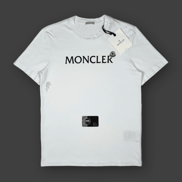 Moncler - block logo t-shirt white