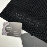 Moncler - Embroidered Logo Beanie Hat Black
