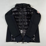 Moncler - Grenoble Hooded Down Knit Jacket Black