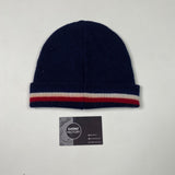 Moncler - Stitched Logo Beanie Hat Blue