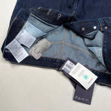 Prada - applique logo denim jeans blue