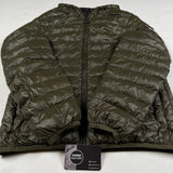 Prada - Appliqué logo down jacket green