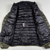 Prada - Appliqué logo down jacket green