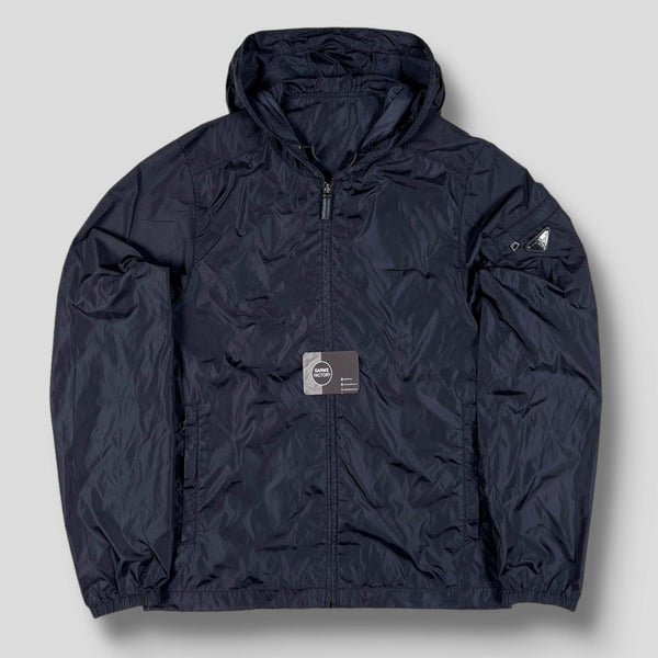 Prada - Applique Logo Nylon Windbreaker Navy