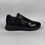 Prada - Re-Nylon Appliqué Logo Sneakers Black