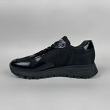 Prada - Re-Nylon Appliqué Logo Sneakers Black