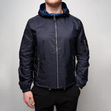Prada - Re-Nylon Reversible Hooded Jacket Navy/Blue