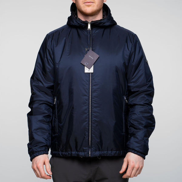 ジャケット PRADA Navy Blue Re-Nylon Padded Jacket Prada Re-Nylon Reversible Padded Jacket Navy/Black – Garmz