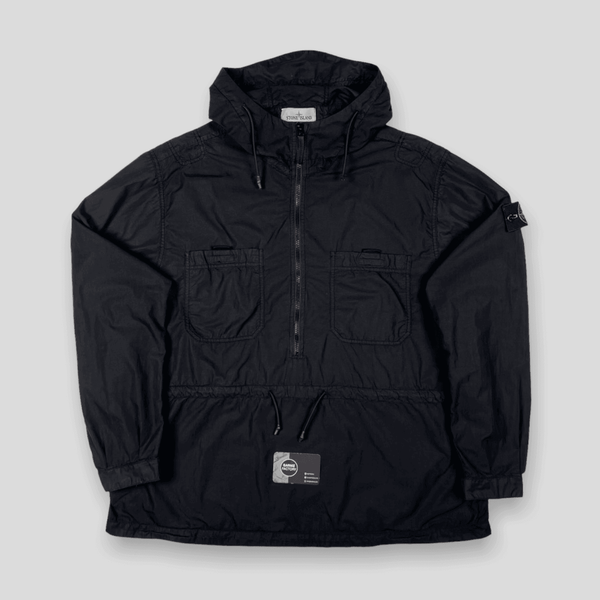 Stone Island 1/2 Zip Popover Smock Black – Garmz Factory