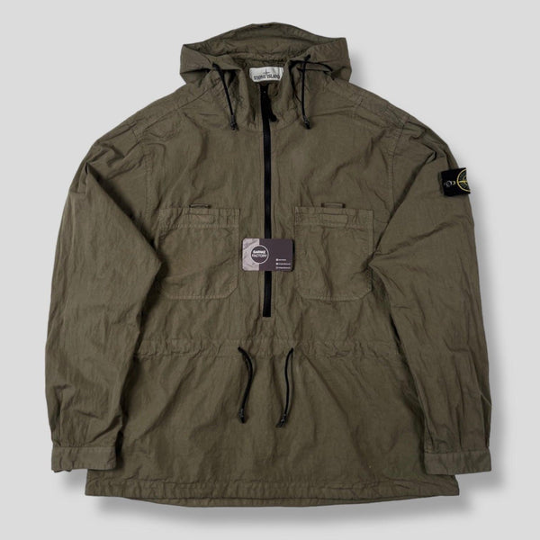 Stone Island - 1/2 Zip Popover Smock Khaki