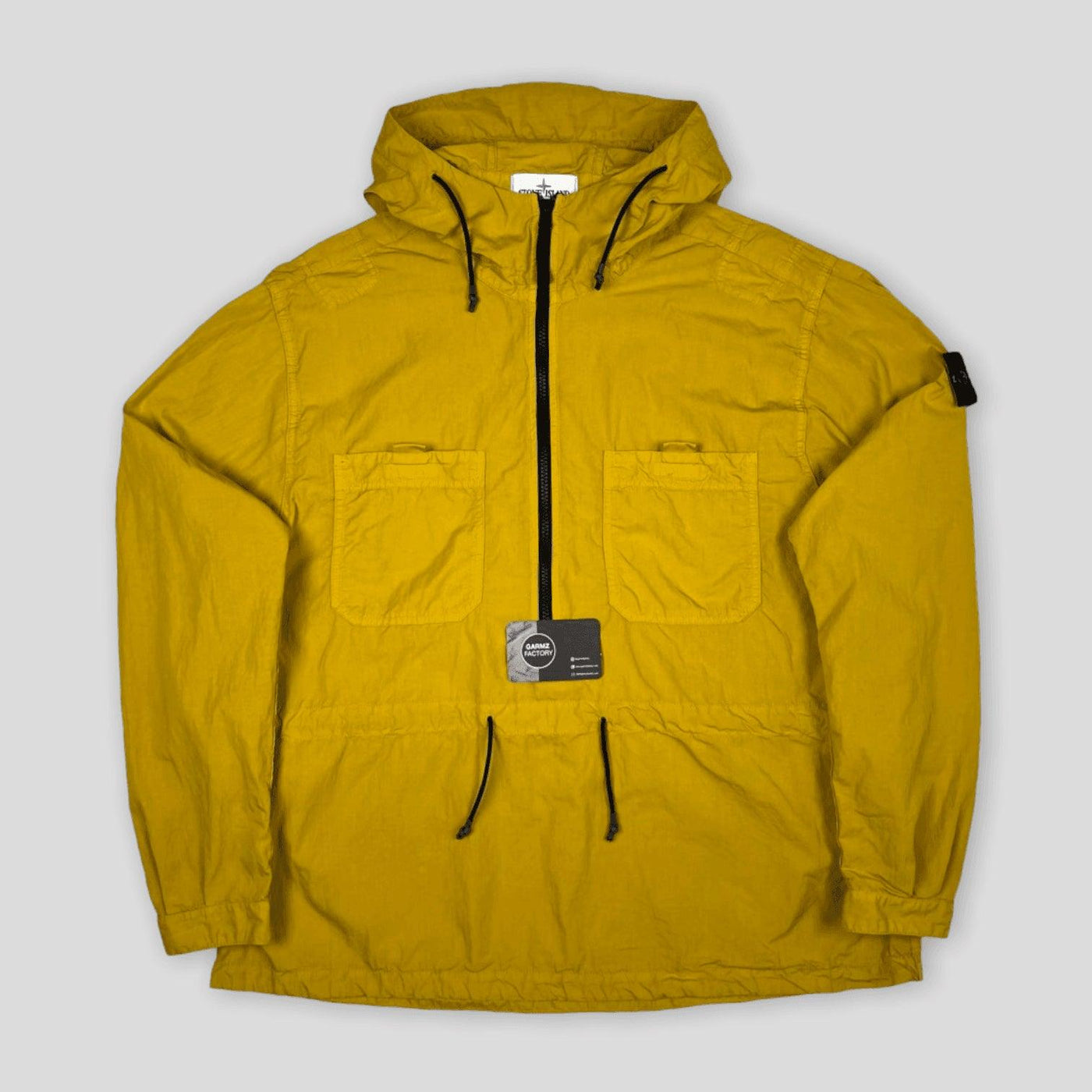 Stone Island 1/2 Zip Popover Smock Yellow – Garmz Factory