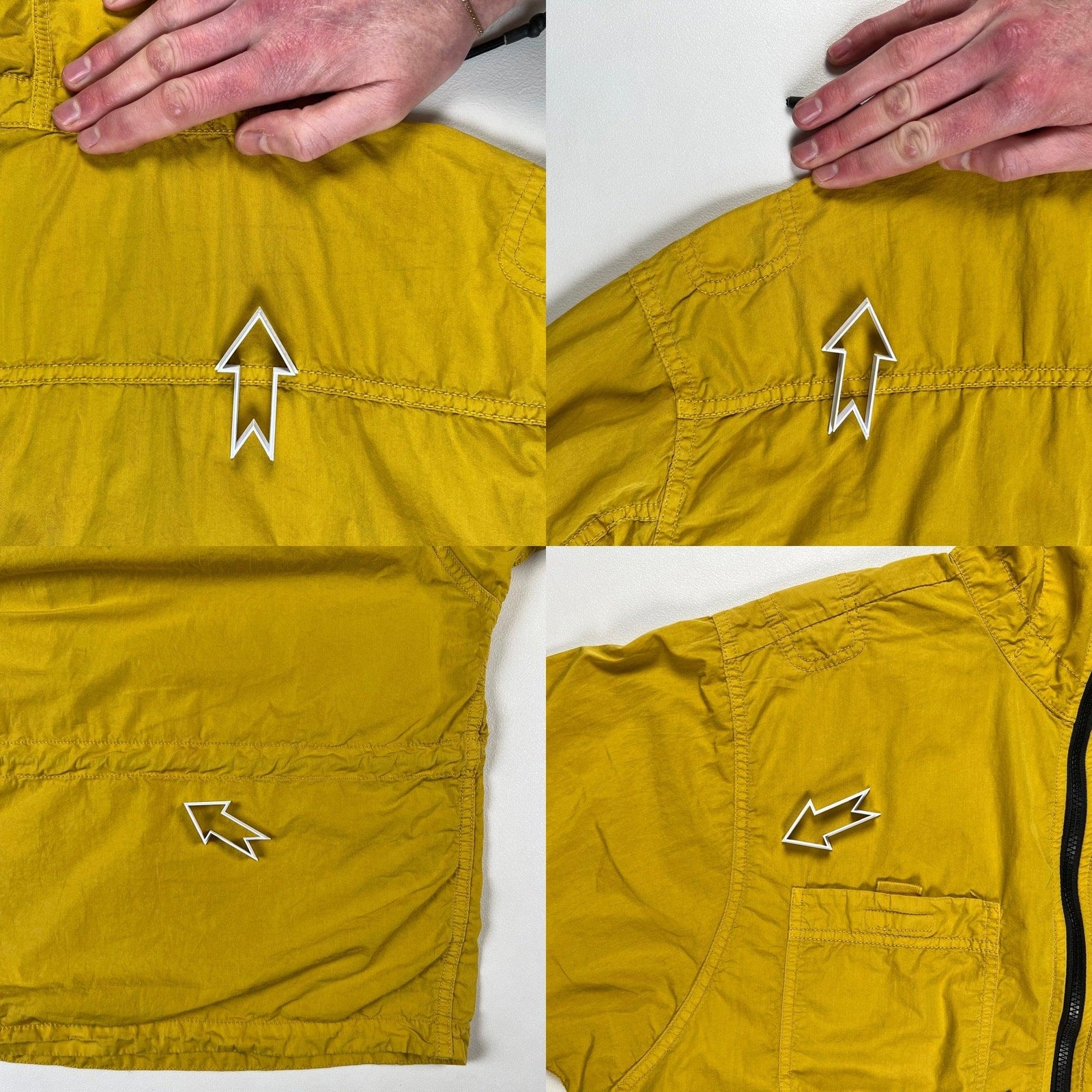 Stone Island 1/2 Zip Popover Smock Yellow – Garmz Factory