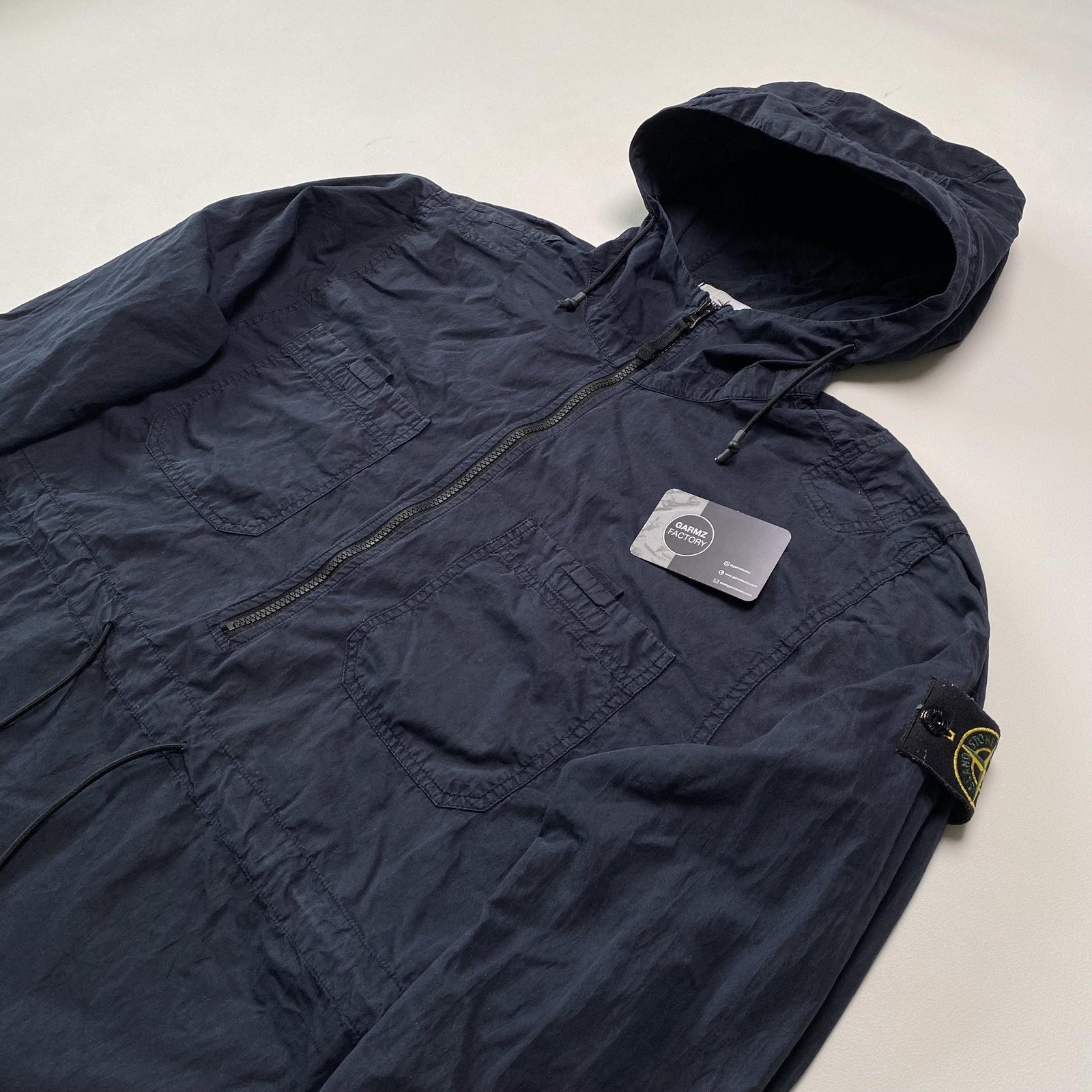 Stone Island 1 2 Zip Smock Pullover Liam G Blue Garmz Factory