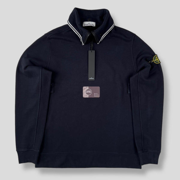 Stone Island - 1/2 Zip Sweatshirt Navy