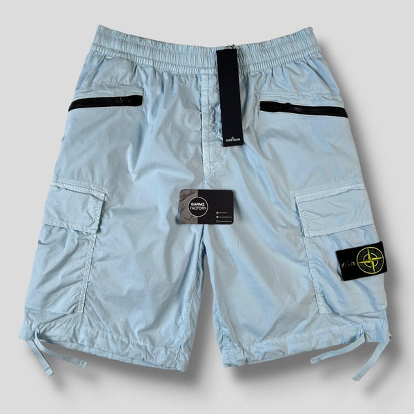 Stone Island Bermuda Cargo Shorts Type CO Blue – Garmz Factory