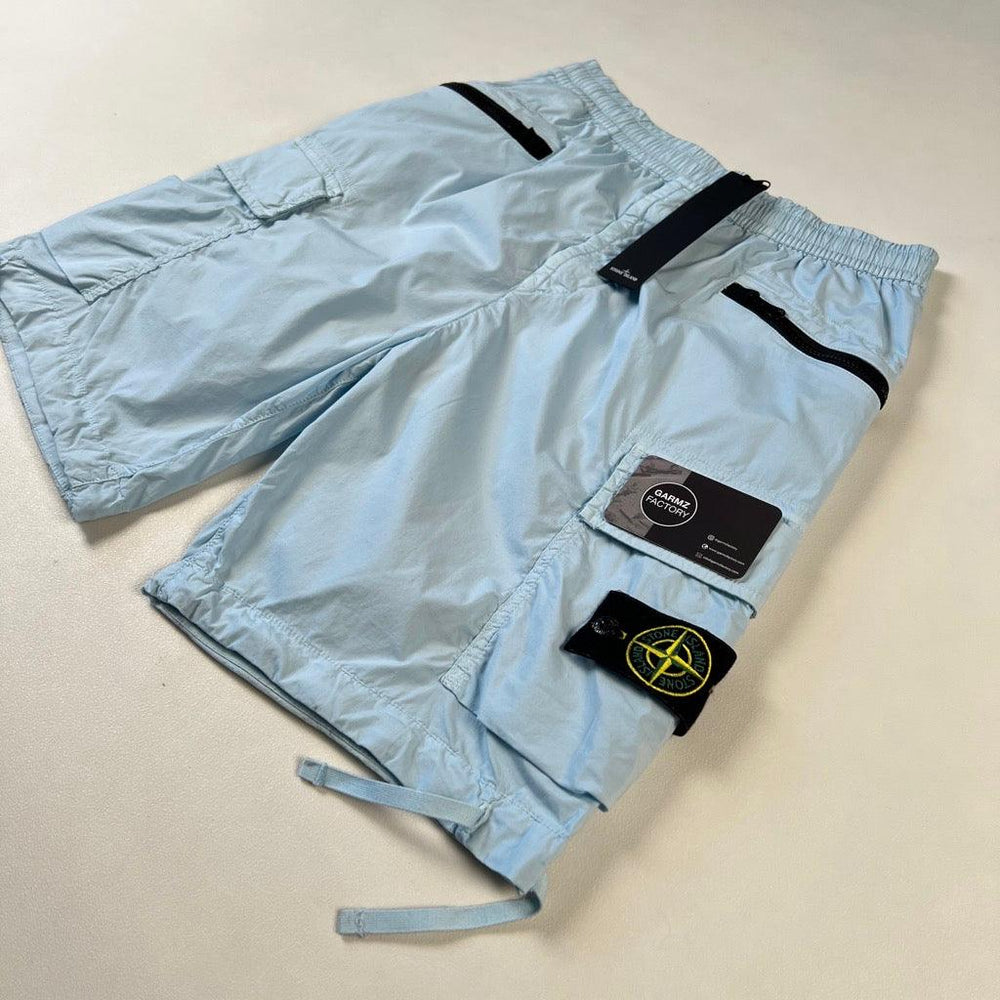 Stone Island Bermuda Cargo Shorts Type CO Blue – Garmz Factory