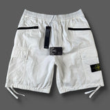 Stone Island - Bermuda Cargo Shorts Type CO White