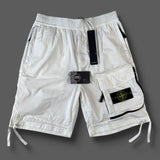 Stone Island - Bermuda Cargo Shorts Type CO White
