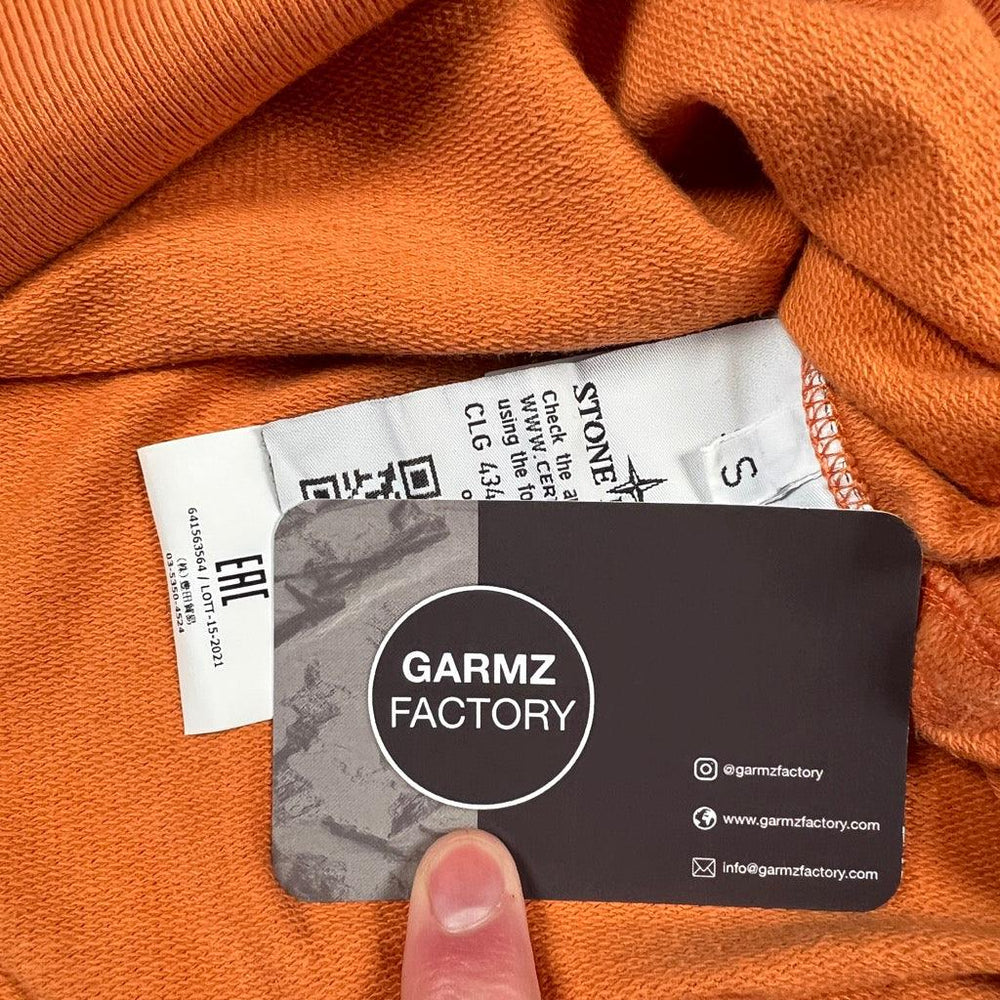 Stone Island Camo Crewneck Sweatshirt Orange – Garmz Factory