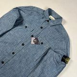 Stone Island - Chambray Denim Button Shirt Blue