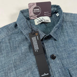 Stone Island - Chambray Denim Button Shirt Blue