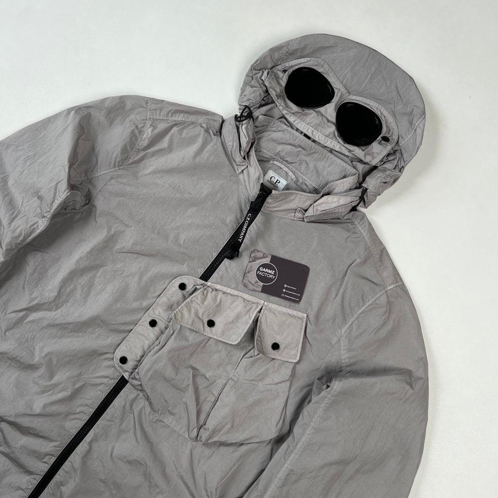 coat with goggles Stone Island Chrome-R Goggle Jacket SIlver – Garmz Factory