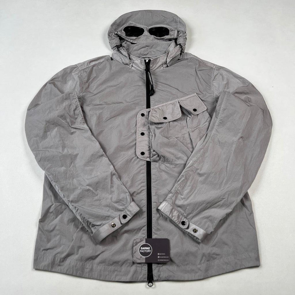 Stone Island Chrome-R Goggle Jacket SIlver – Garmz Factory