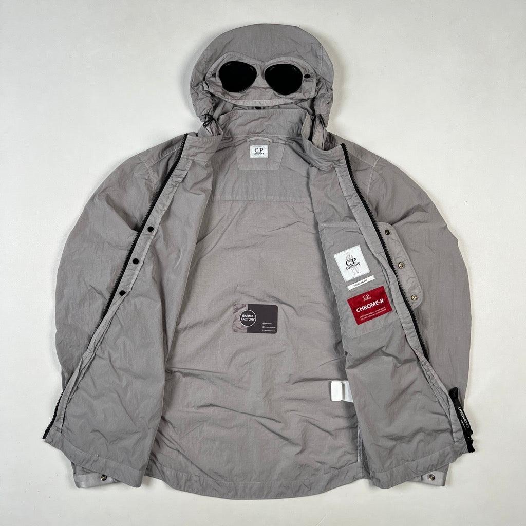 stone island goggle jacket Stone Island Chrome-R Goggle Jacket SIlver – Garmz Factory