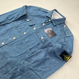 Stone Island - Compass Badge Denim Shirt Blue