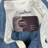 Stone Island - Compass Badge Denim Shirt Blue