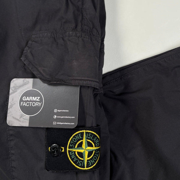 Stone Island - Compass Patch Cargo Trousers Charcoal