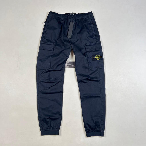 Stone Island - Compass Patch Cargo Trousers Navy