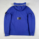 Stone Island - Contrast Piping Hoodie Blue