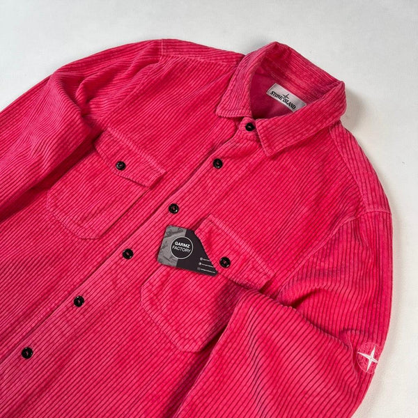 Stone Island - Corduroy Overshirt Pink