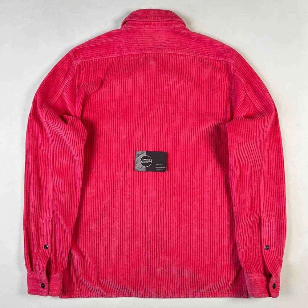 トップス STONE  23AW CORDUROY SHIRT STONE ISLAND Logo-Appliquéd Cotton Micro Corduroy Shirt for