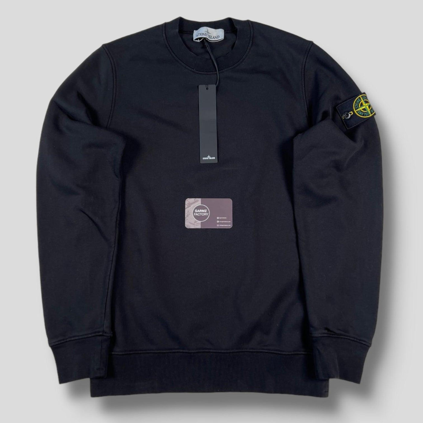 Stone Island Crewneck Sweatshirt Black – Garmz Factory