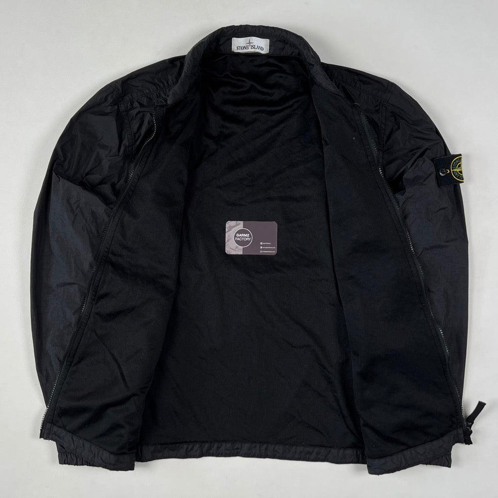 Stone Island Crinkle Reps Zip Overshirt Black – Garmz Factory
