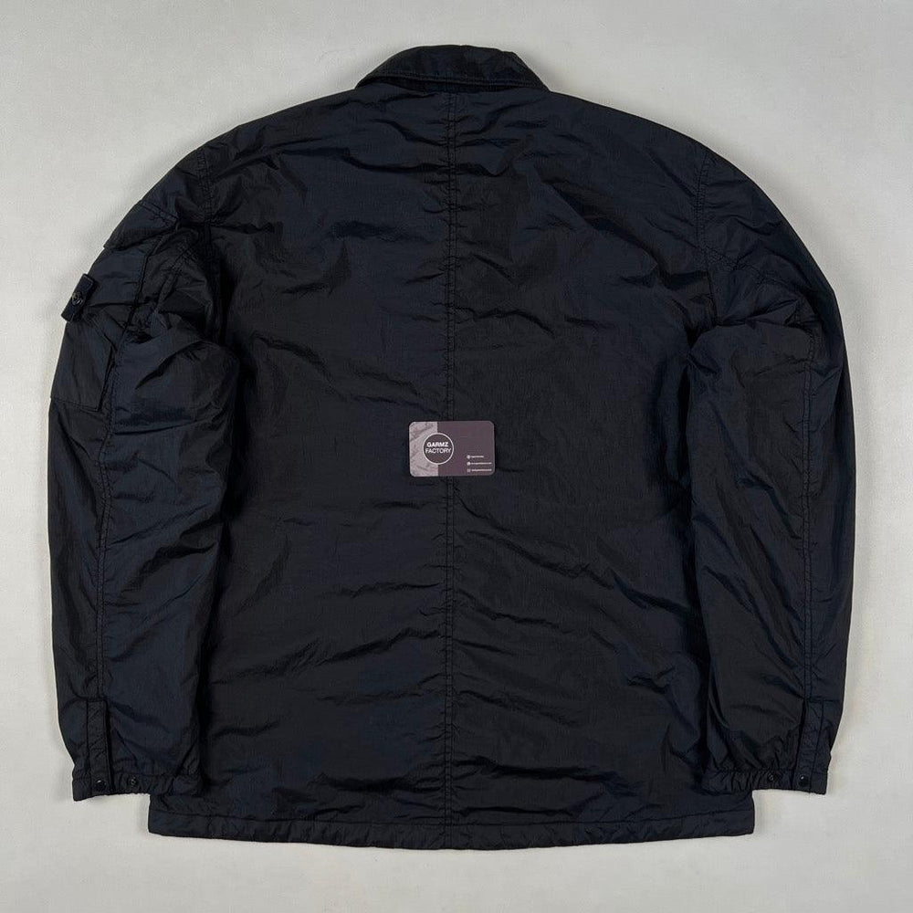 ジャケット・アウター Stone  crinkle reps Black M 18aw Stone Island Garment Dyed Crinkle Reps Nylon Jacket - Black