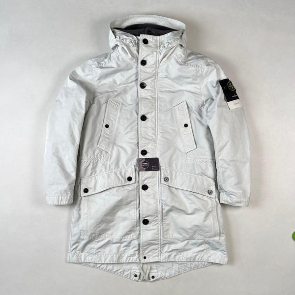 Stone Island - David TC Parka Jacket White/Grey